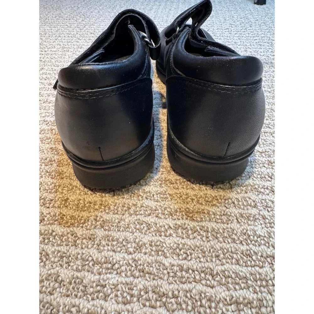 Propet MJ Walker‎ Black Leather Hook and Loop Comfort Shoes Women's 8.5 W